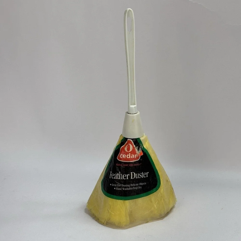 NEW Vintage 2001 O Cedar Feather Duster For Delicate Items Washable NOS